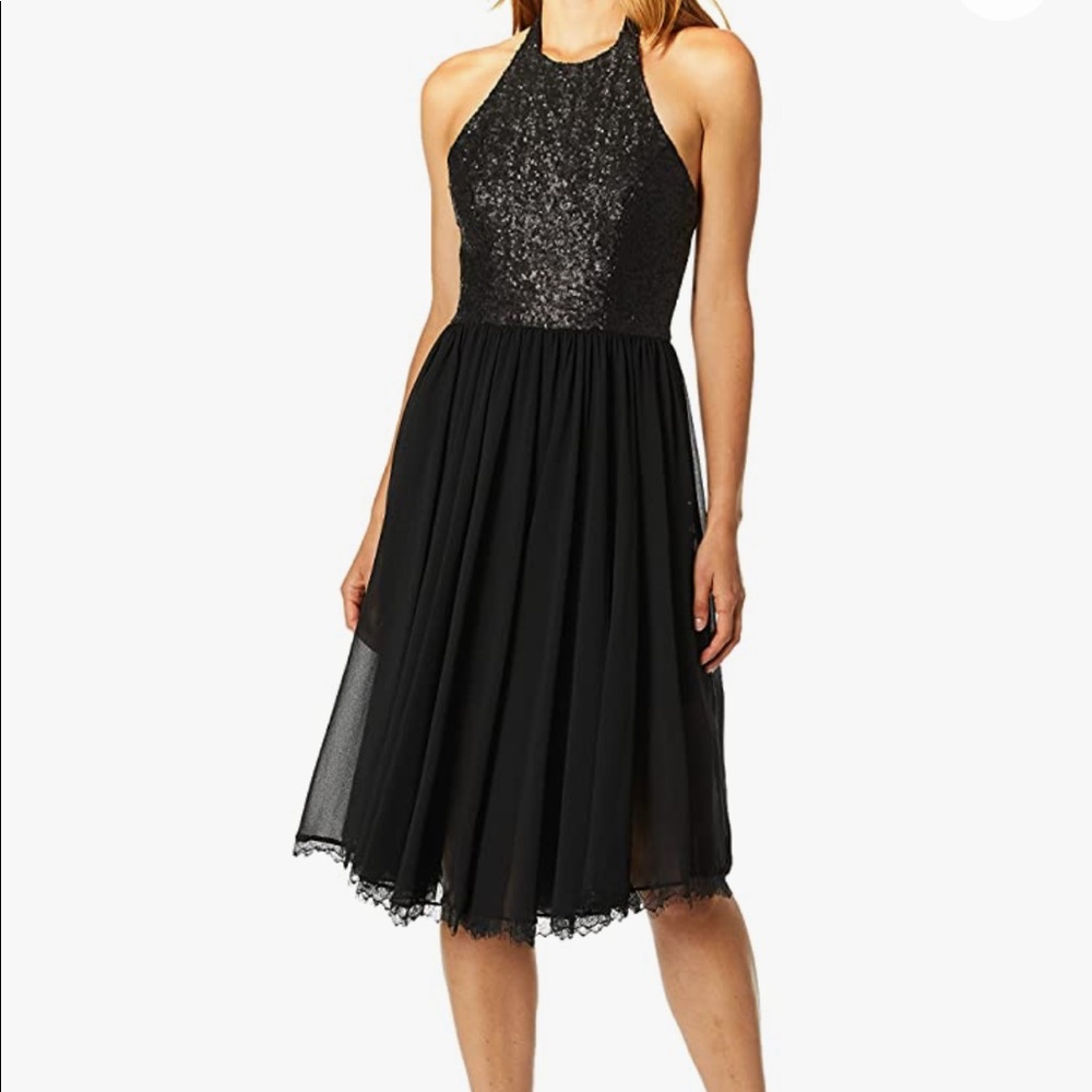 Dress The Population Sequin Halter Dress